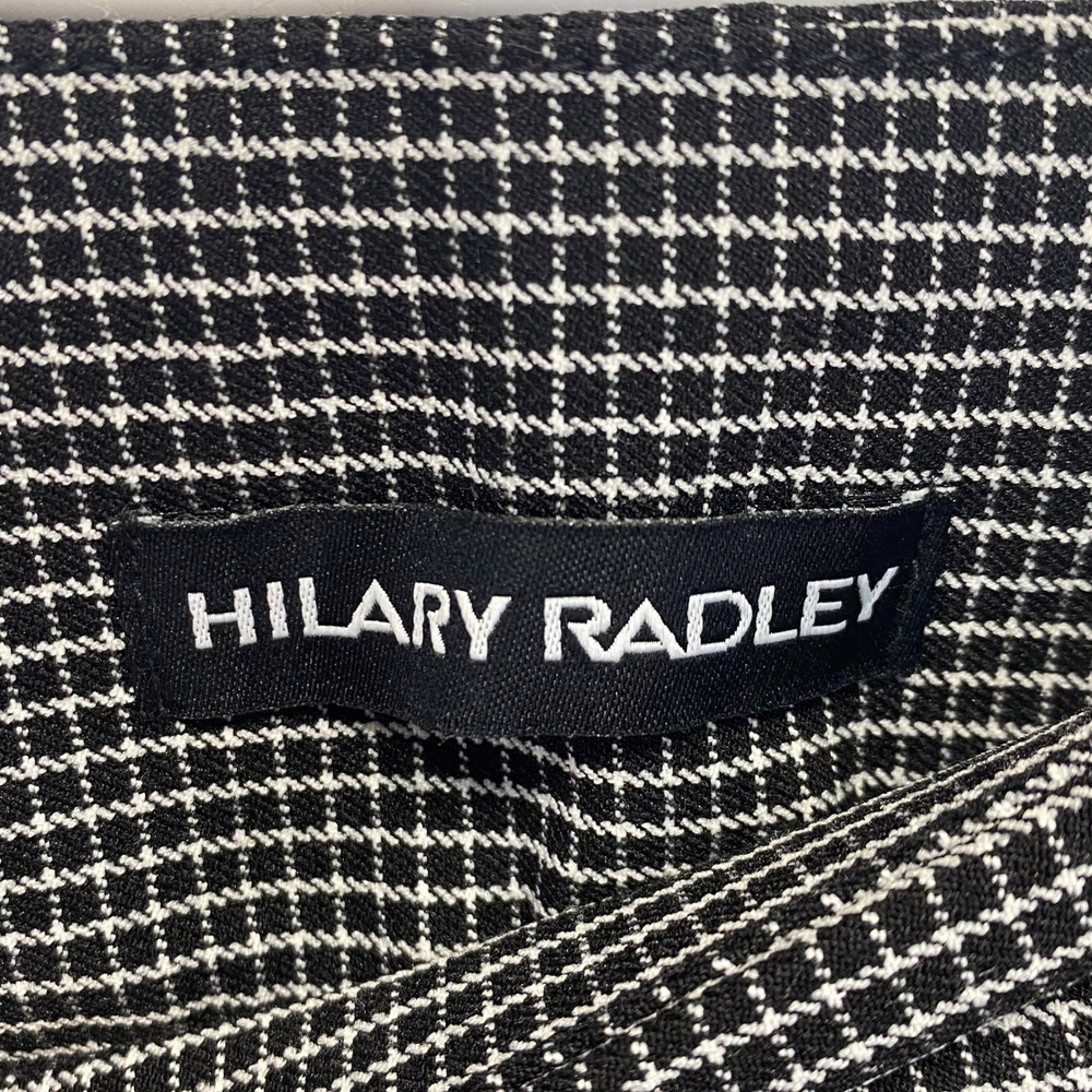 HILARY RADLEY Womens Sz S Slim Leg Pants Black White Tummy Control 31x29 NEW - Picture 7 of 9